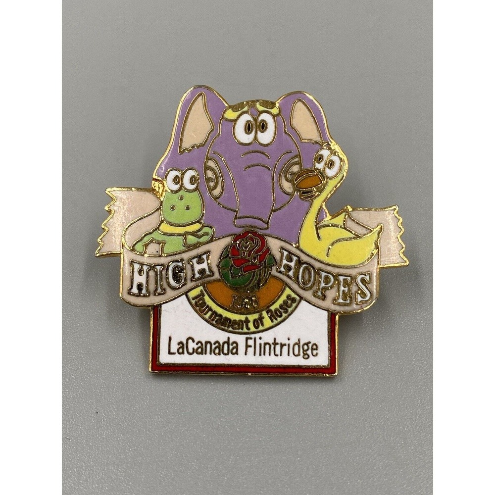 High Hopes Tournament Of Roses 1986 La‎ Canada Flintridge High Hopes Lapel Pin